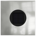 Faro LED solare per sentieri 2 pcs Argento Acciaio zincato