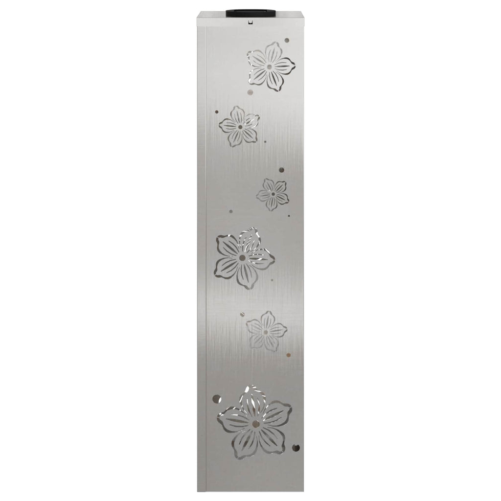 Faro LED solare per sentieri 2 pcs Argento Acciaio inossidabile