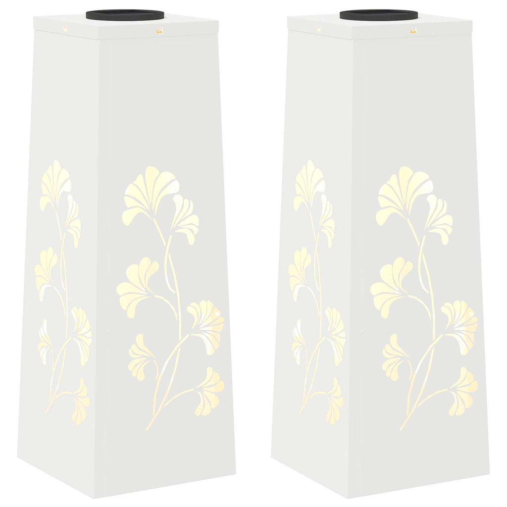 Faro LED solare per sentieri 2 pcs Bianco
