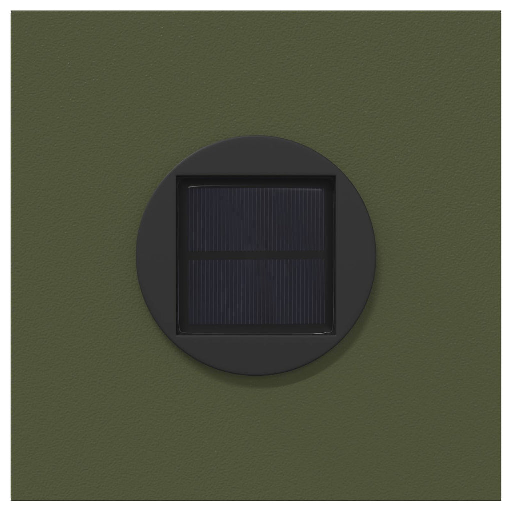 Faro LED solare per sentieri 2 pcs Verde oliva