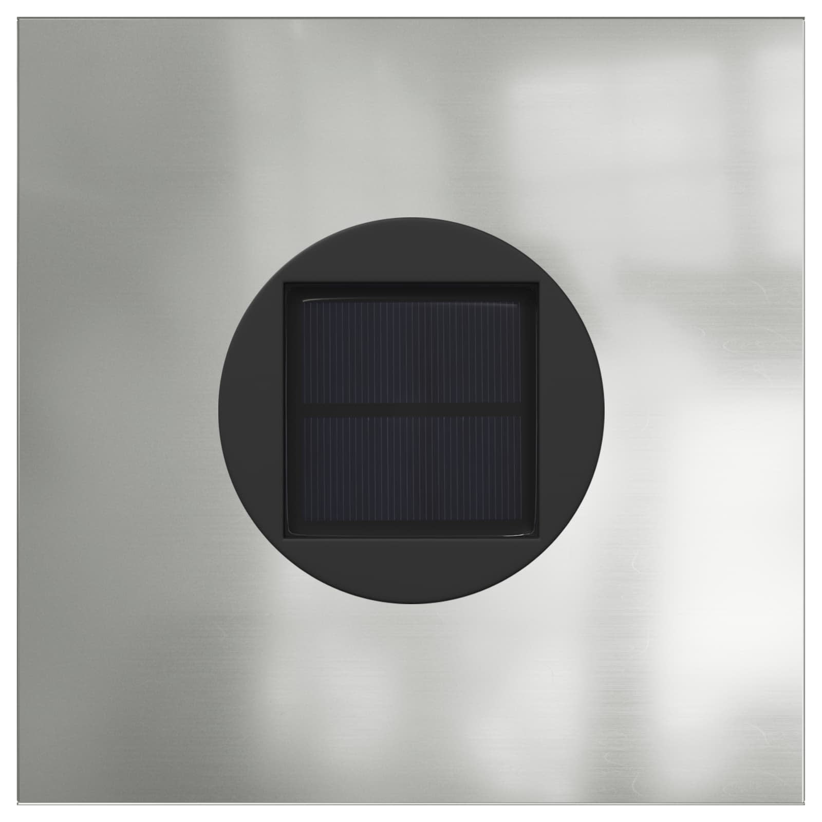Faro LED solare per sentieri 2 pcs Argento Acciaio zincato