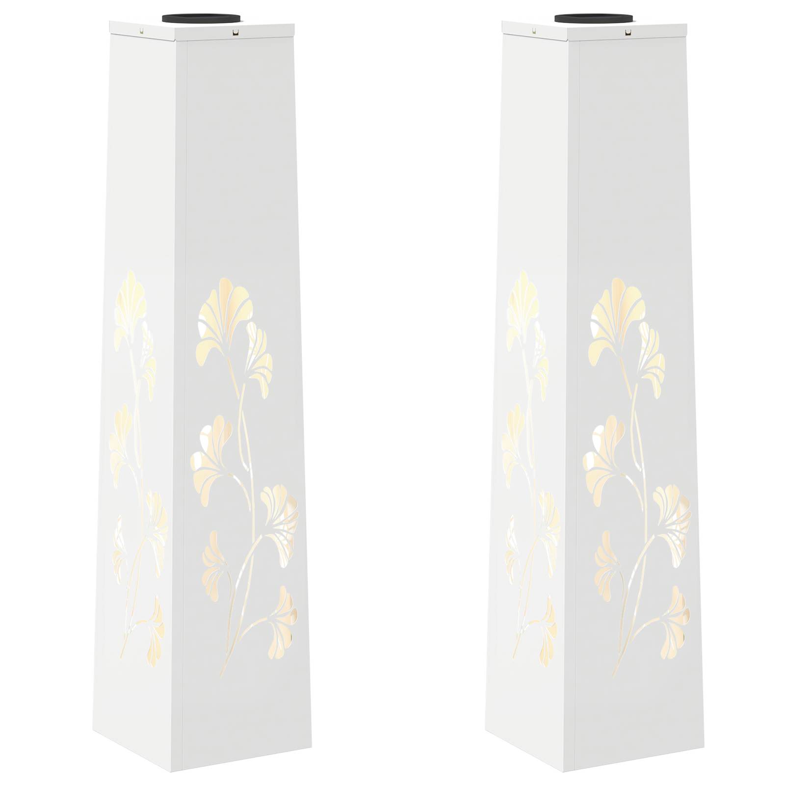 Faro LED solare per sentieri 2 pcs Bianco