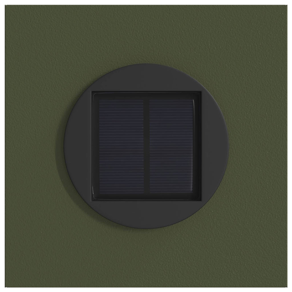 Faro LED solare per sentieri 2 pcs Verde oliva