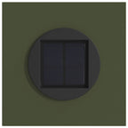 Faro LED solare per sentieri 2 pcs Verde oliva
