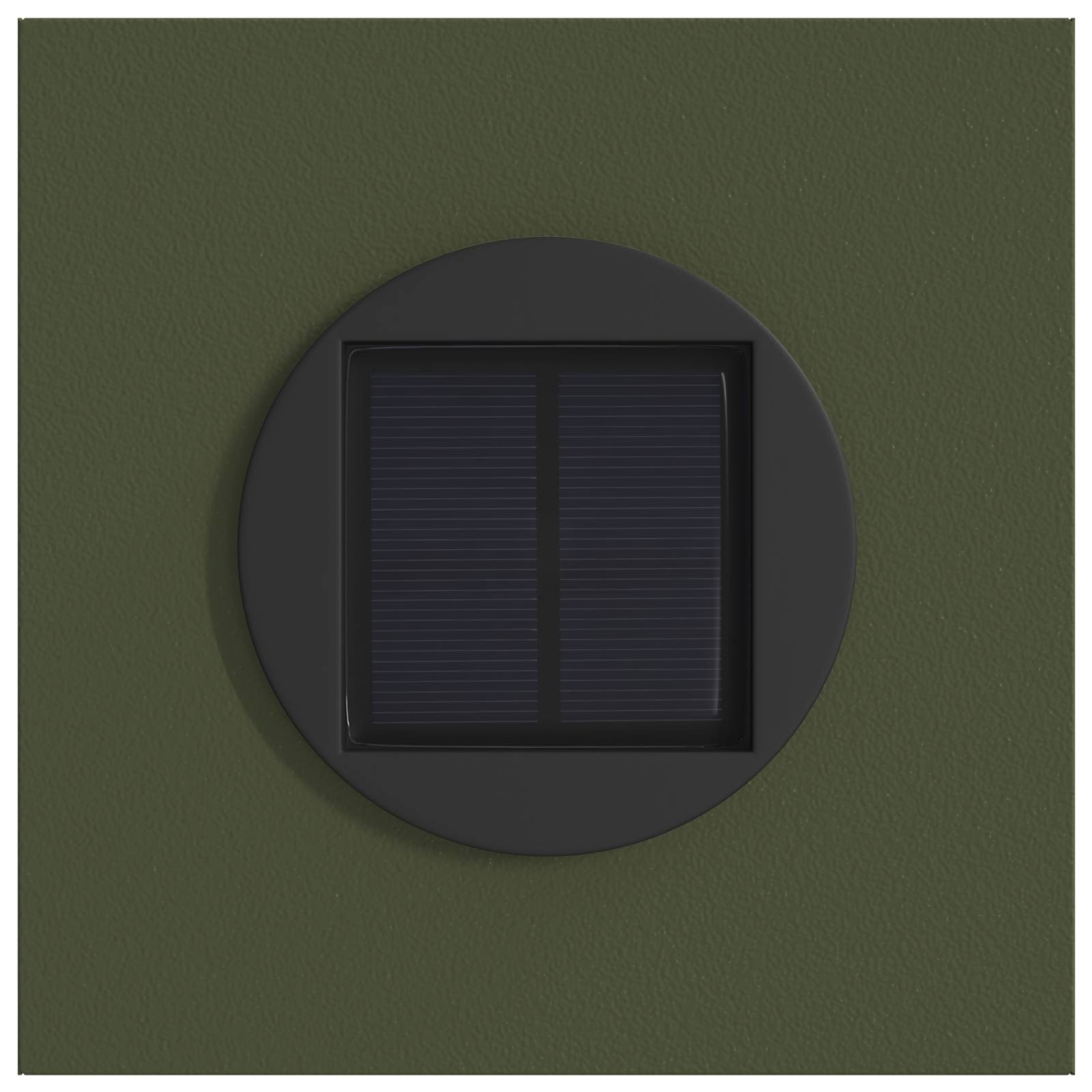 Faro LED solare per sentieri 2 pcs Verde oliva