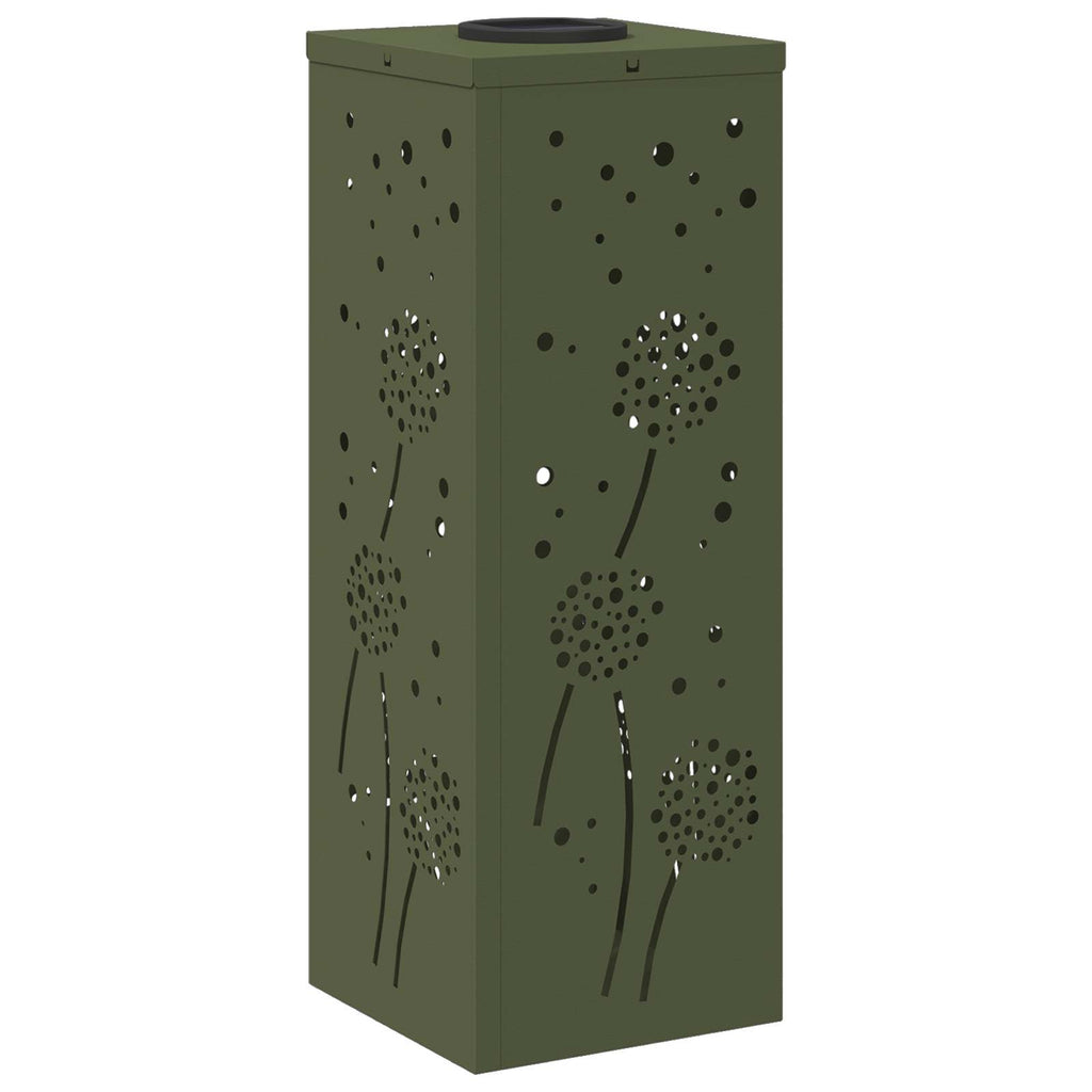 Faro LED solare per sentieri 2 pcs Verde oliva