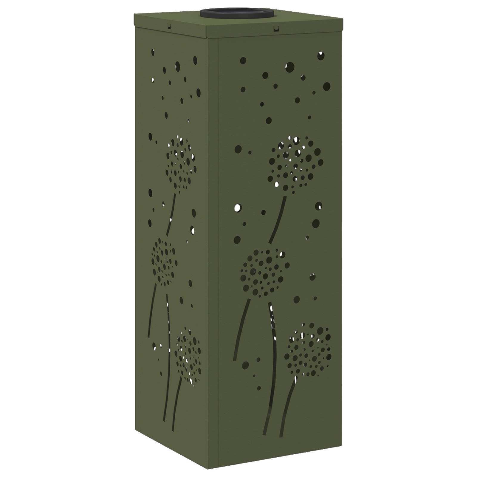 Faro LED solare per sentieri 2 pcs Verde oliva