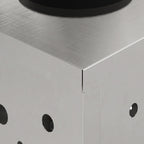 Faro LED solare per sentieri 2 pcs Argento Acciaio inossidabile