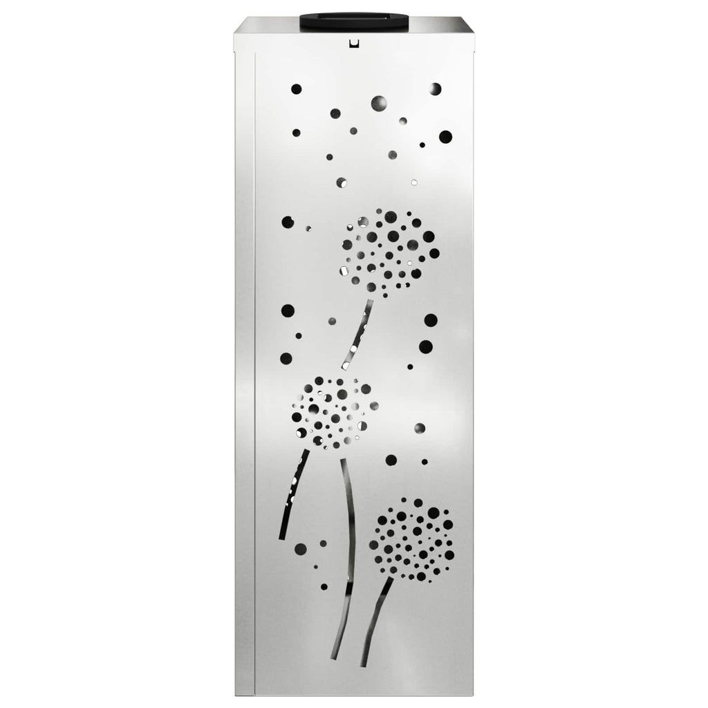 Faro LED solare per sentieri 2 pcs Argento Acciaio zincato