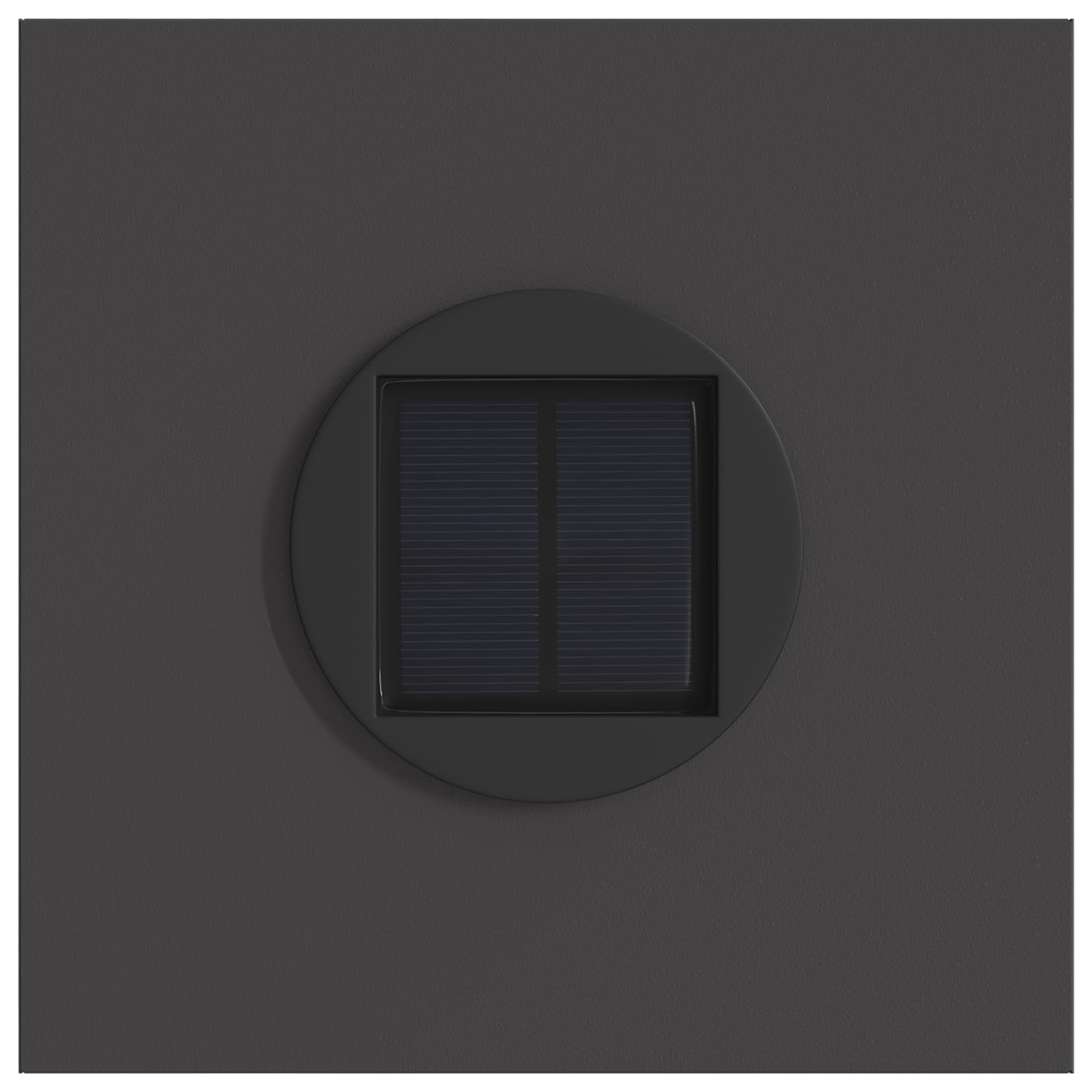 Faro LED solare per sentieri 2 pcs Nero