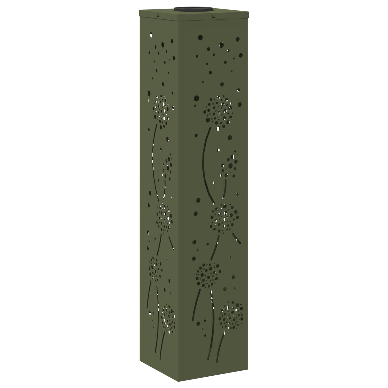Faro LED solare per sentieri 2 pcs Verde oliva