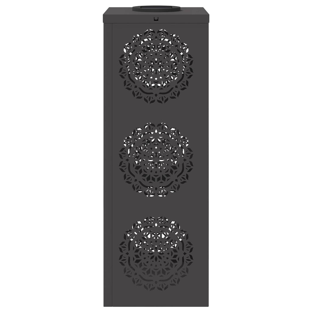 Faro LED solare per sentieri 2 pcs Nero
