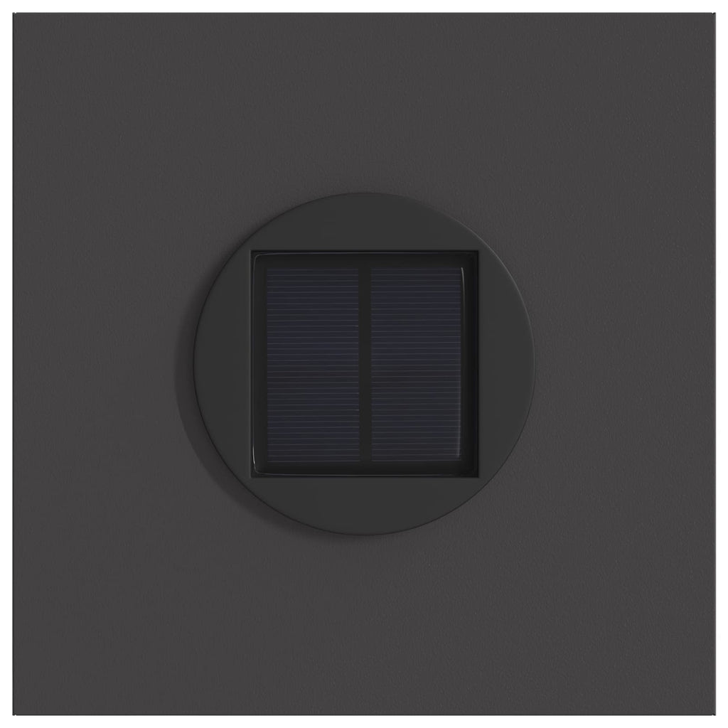 Faro LED solare per sentieri 2 pcs Nero