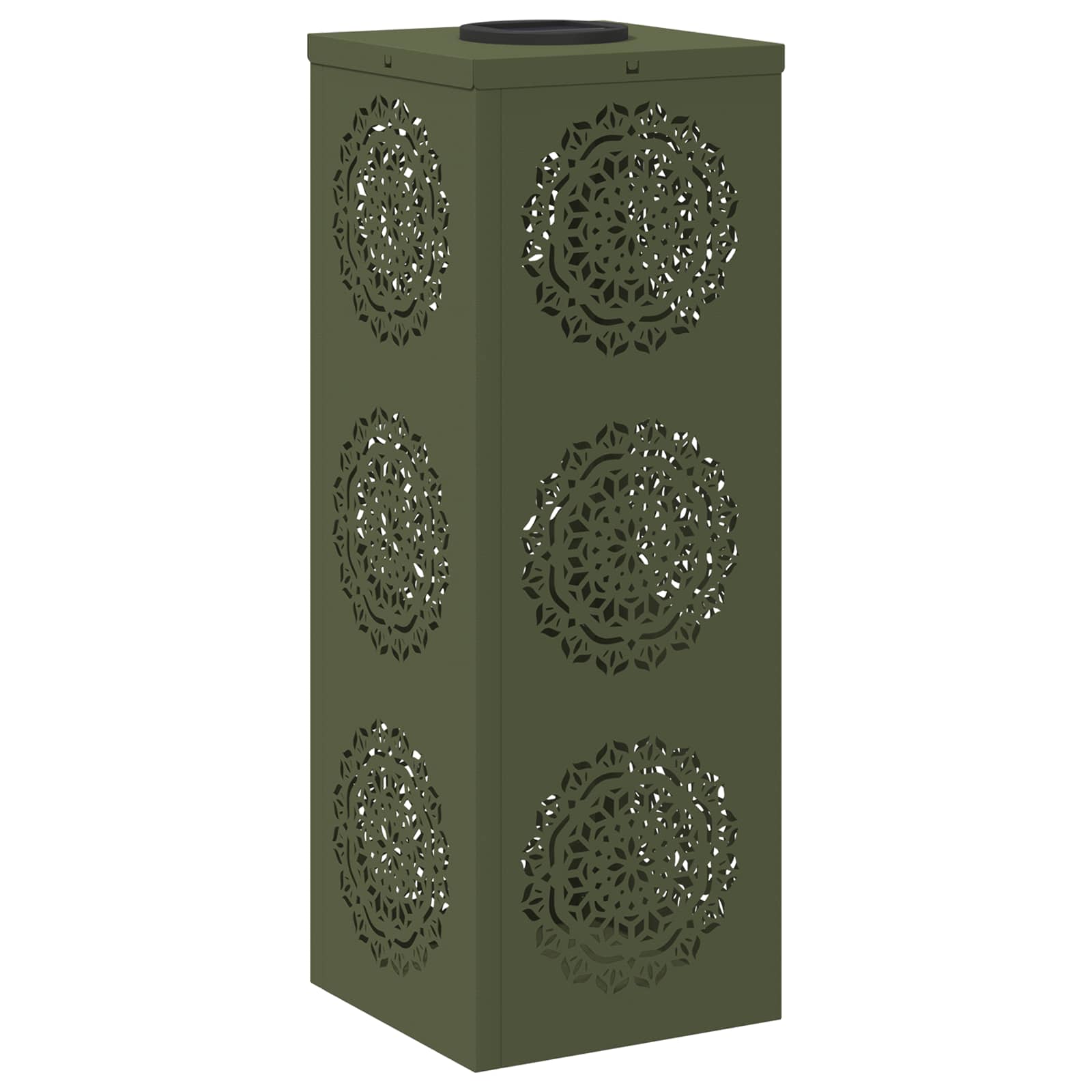 Faro LED solare per sentieri 2 pcs Verde oliva