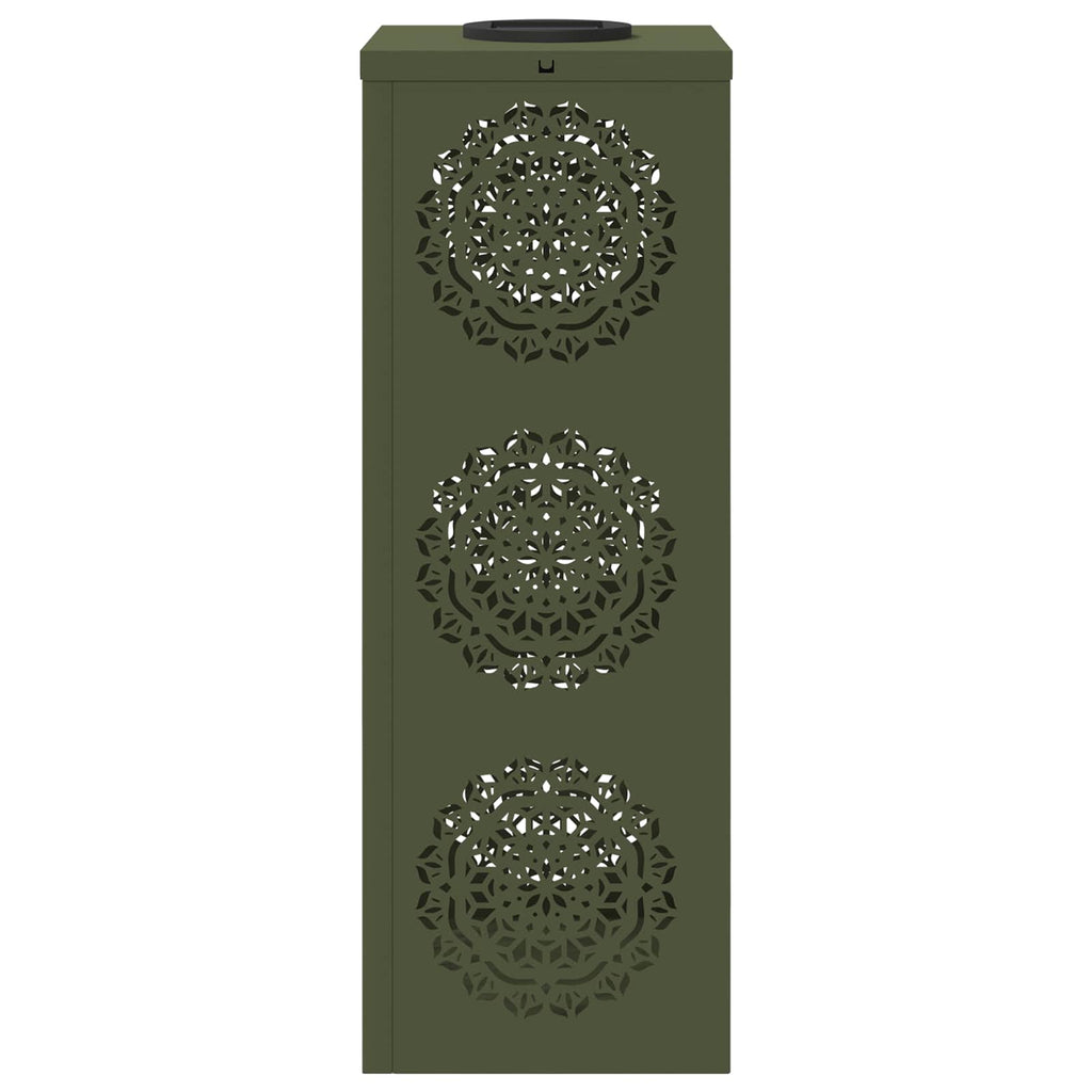 Faro LED solare per sentieri 2 pcs Verde oliva