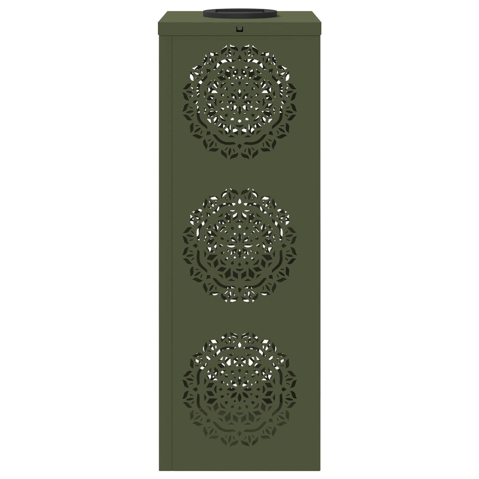 Faro LED solare per sentieri 2 pcs Verde oliva