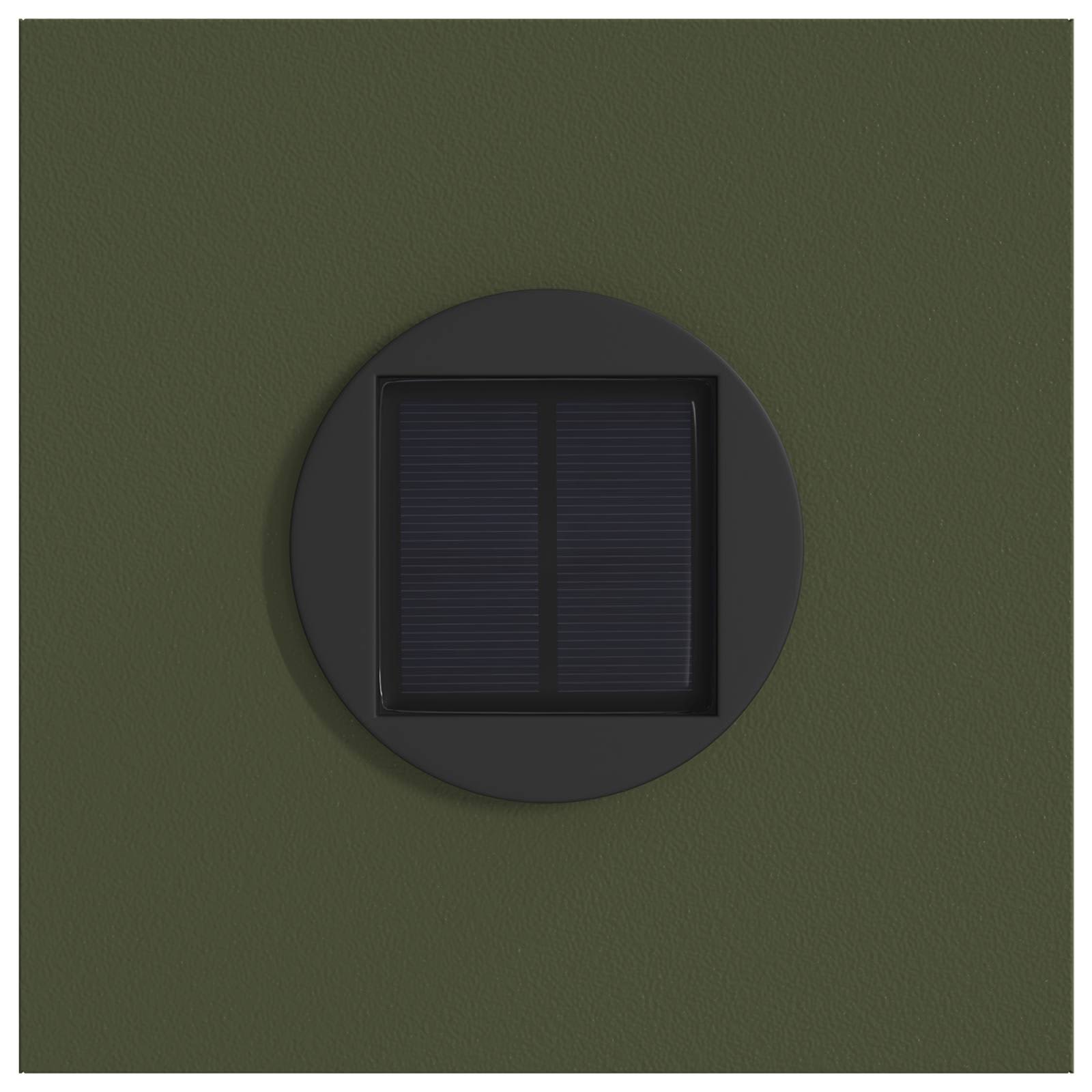 Faro LED solare per sentieri 2 pcs Verde oliva