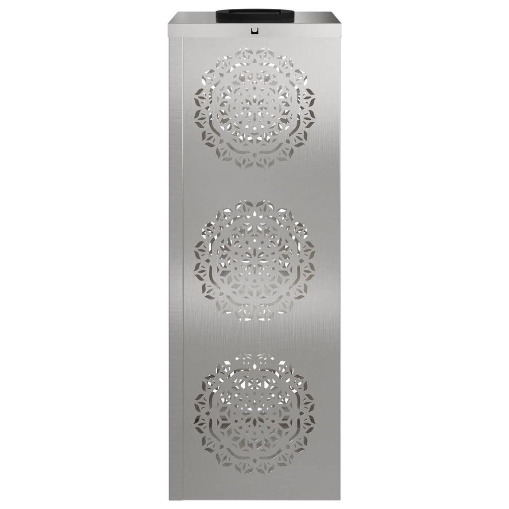 Faro LED solare per sentieri 2 pcs Argento Acciaio inossidabile