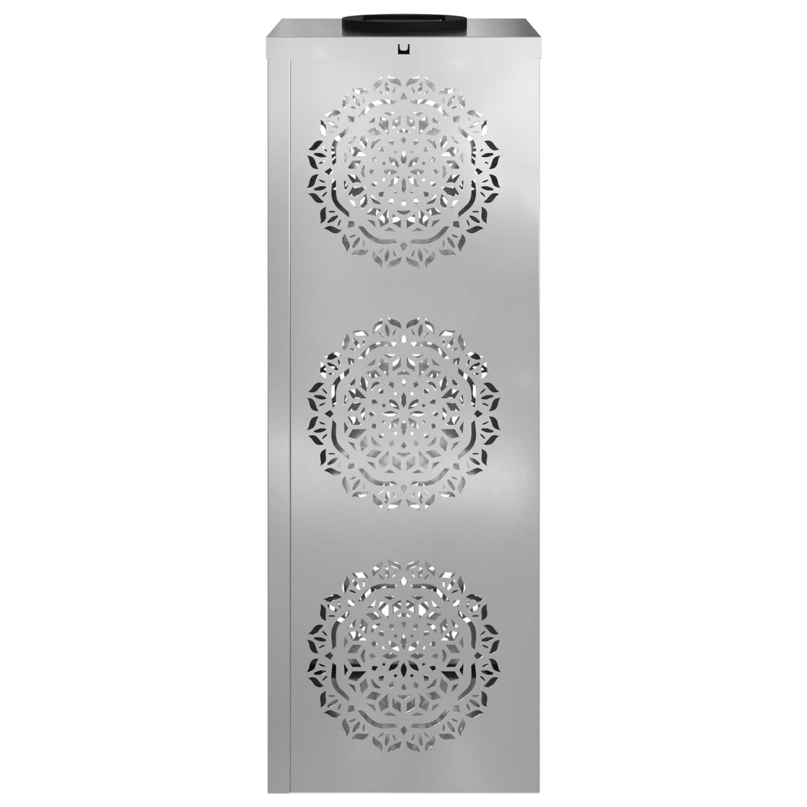 Faro LED solare per sentieri 2 pcs Argento Acciaio zincato