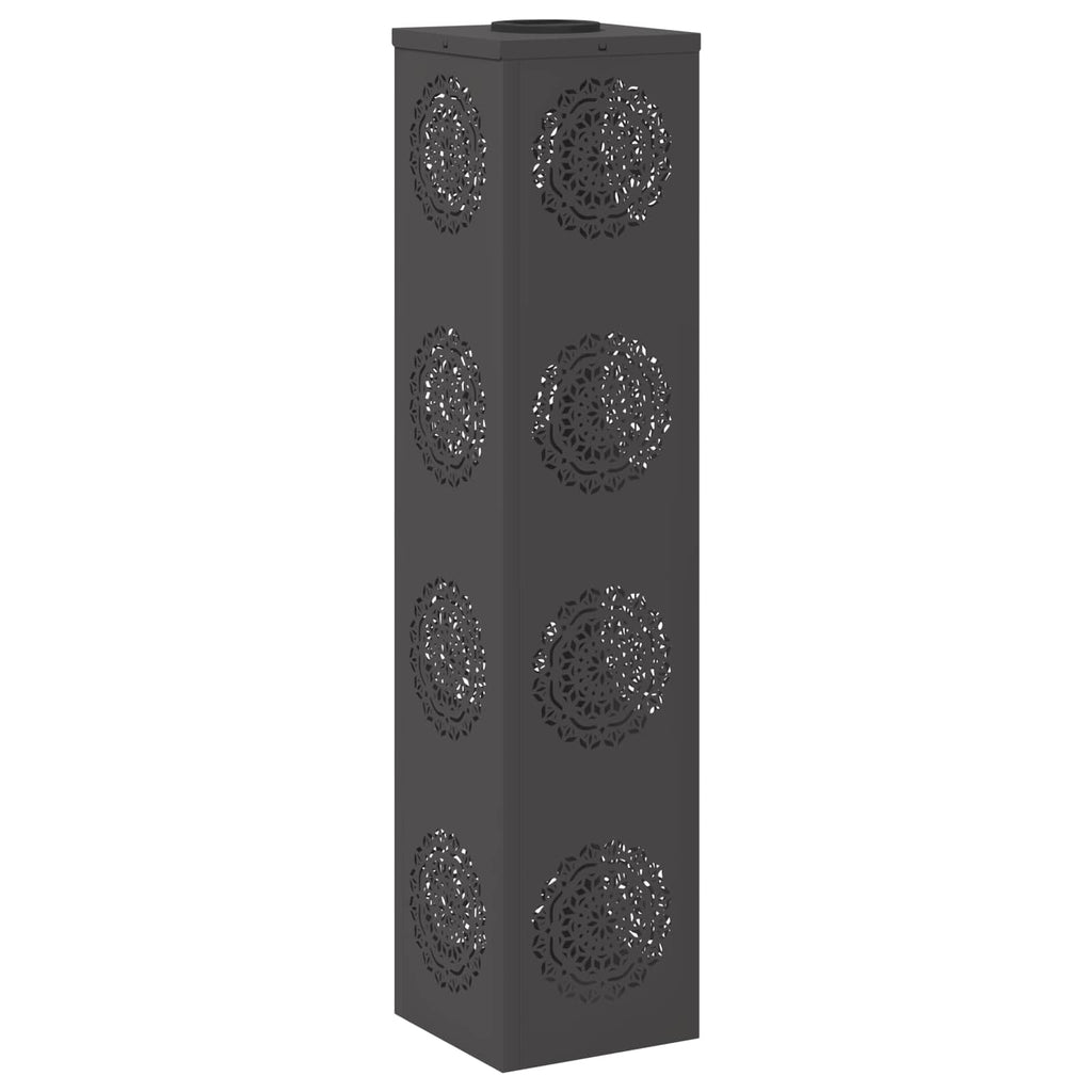 Faro LED solare per sentieri 2 pcs Nero