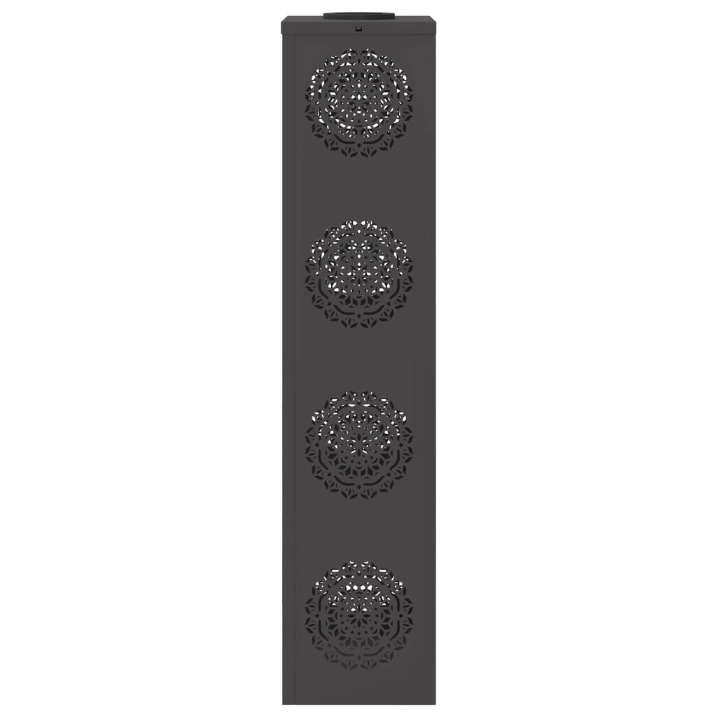Faro LED solare per sentieri 2 pcs Nero