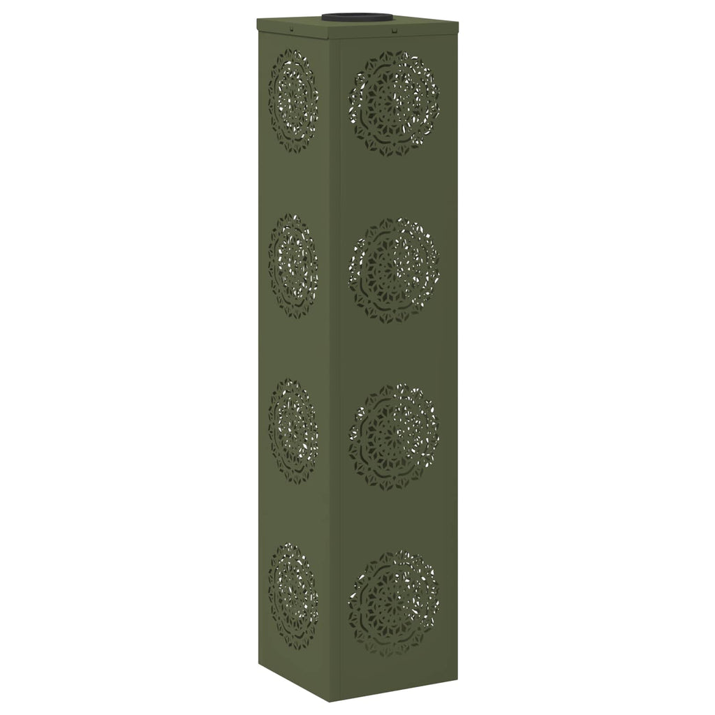 Faro LED solare per sentieri 2 pcs Verde oliva