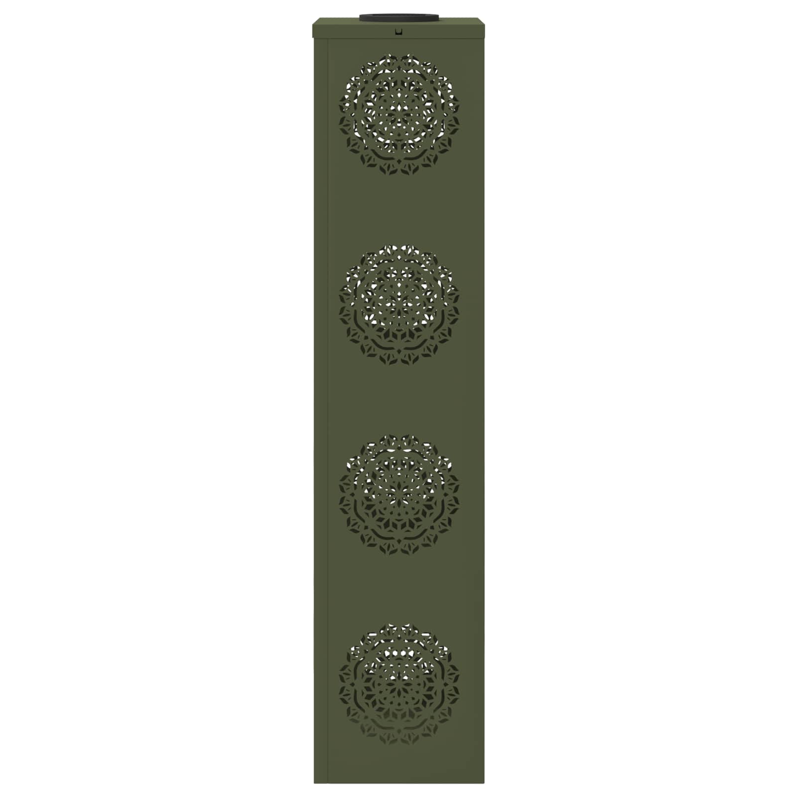 Faro LED solare per sentieri 2 pcs Verde oliva