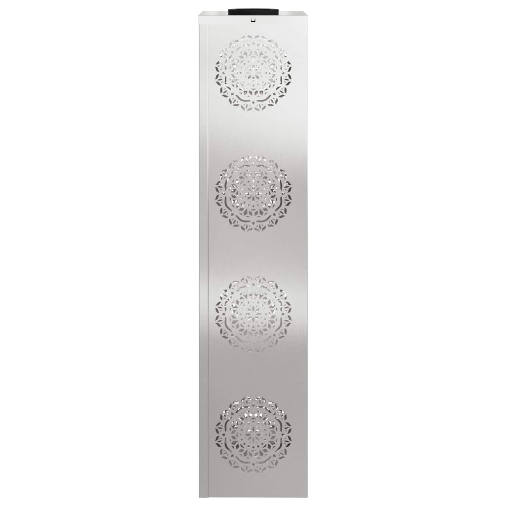 Faro LED solare per sentieri 2 pcs Argento Acciaio inossidabile