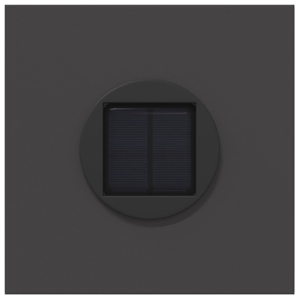 Faro LED solare per sentieri 2 pcs Nero
