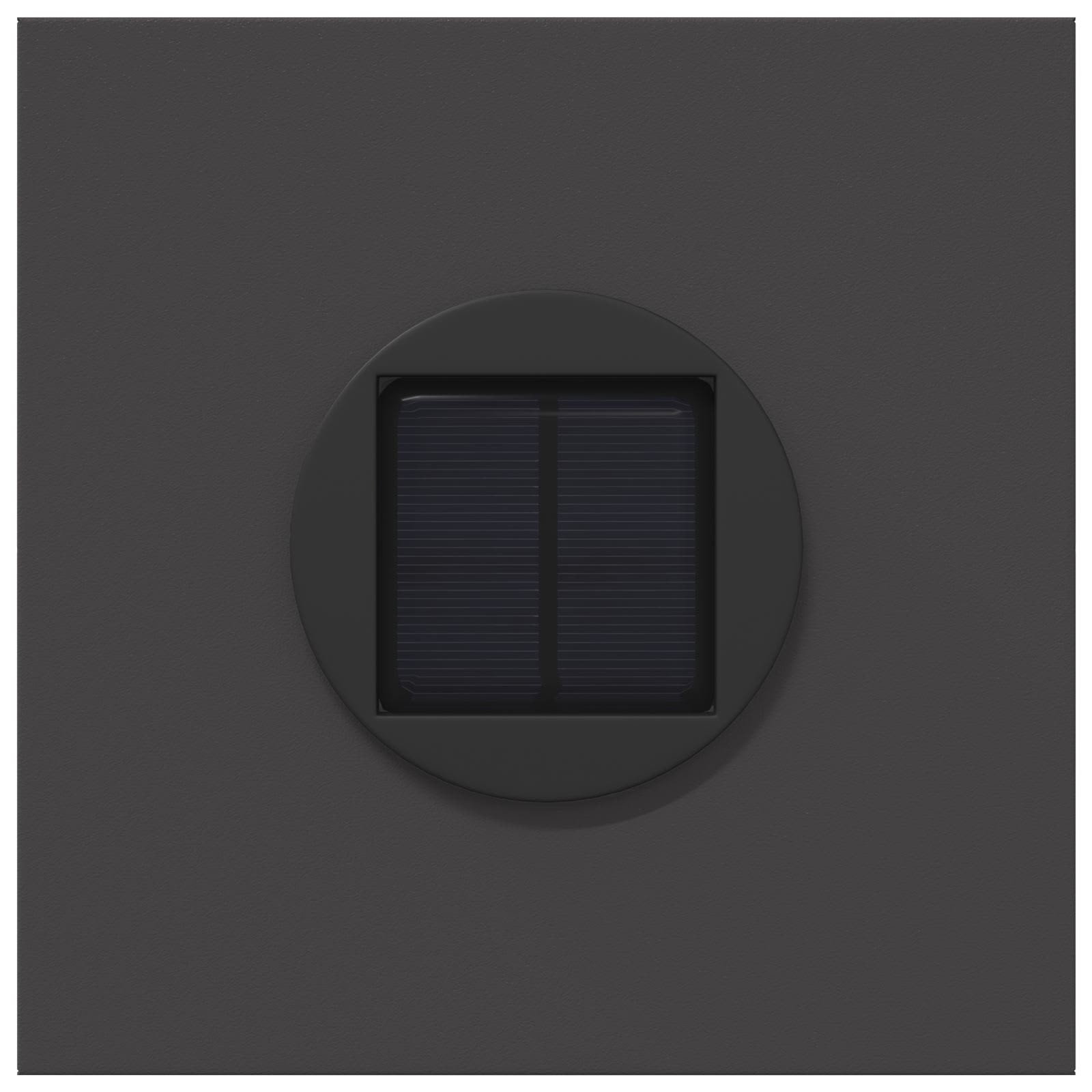 Faro LED solare per sentieri 2 pcs Nero