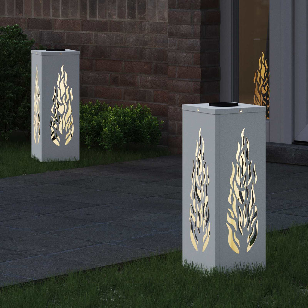 Faro LED solare per sentieri 2 pcs Bianco