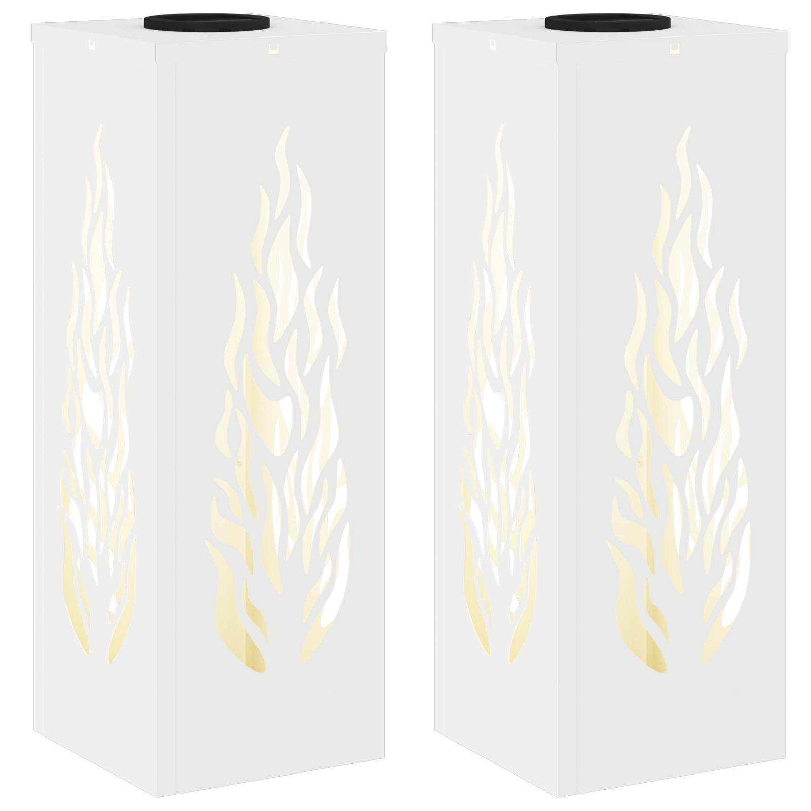 Faro LED solare per sentieri 2 pcs Bianco