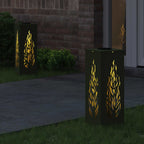 Faro LED solare per sentieri 2 pcs Verde oliva