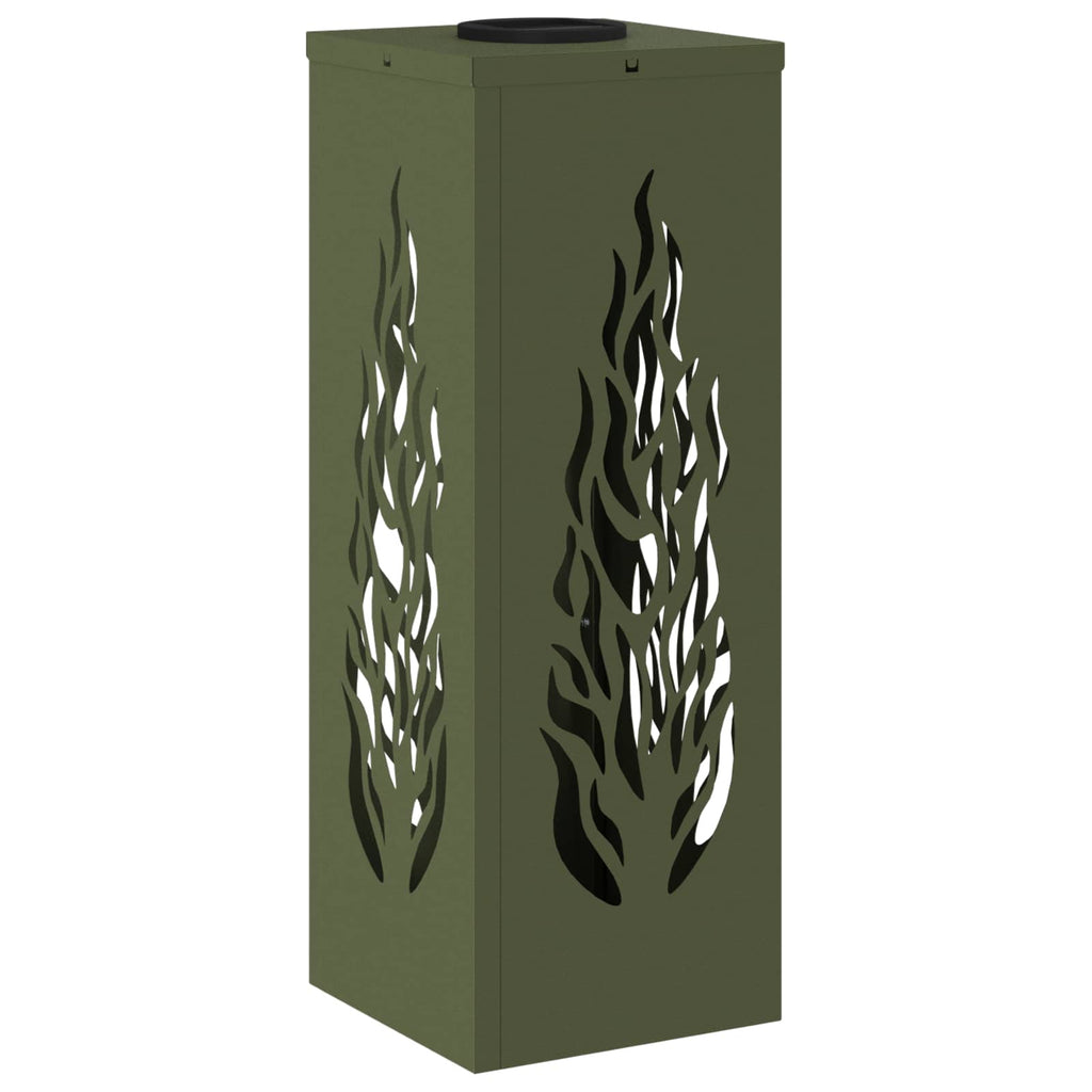 Faro LED solare per sentieri 2 pcs Verde oliva