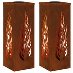 Faro LED solare per sentieri 2 pcs Bronzo