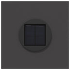 Faro LED solare per sentieri 2 pcs Nero