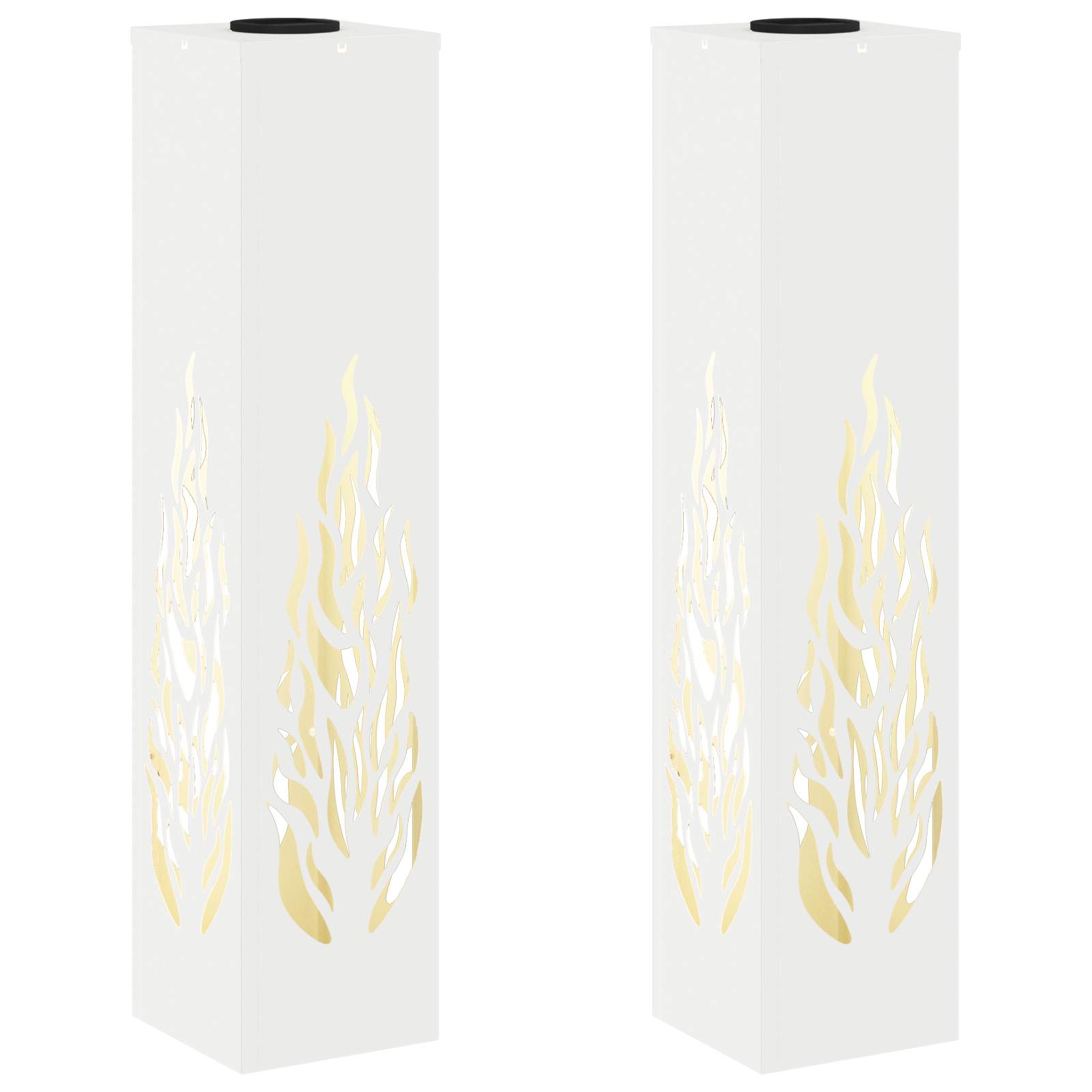 Faro LED solare per sentieri 2 pcs Bianco