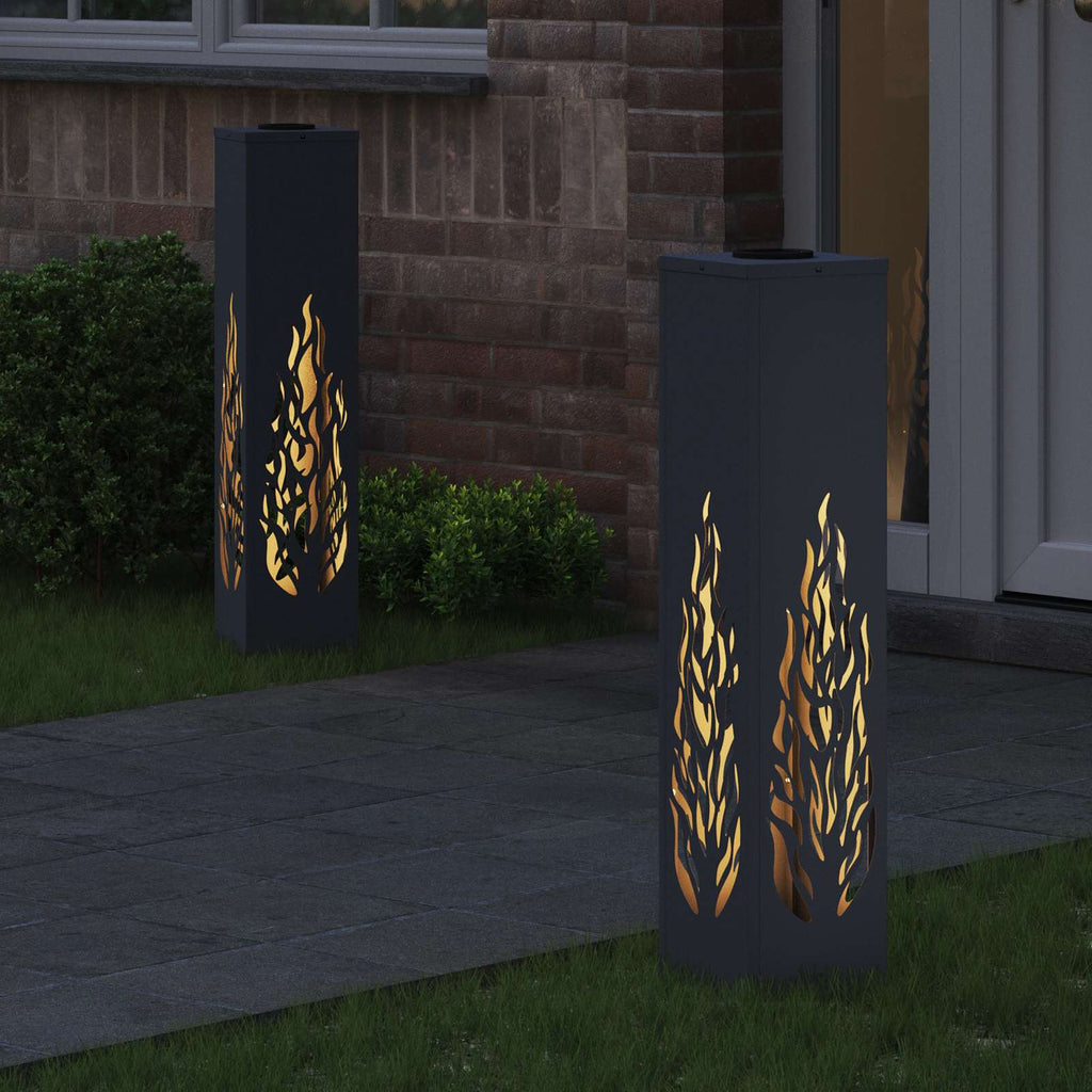 Faro LED solare per sentieri 2 pcs Antracite