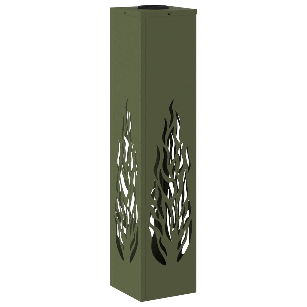 Faro LED solare per sentieri 2 pcs Verde oliva