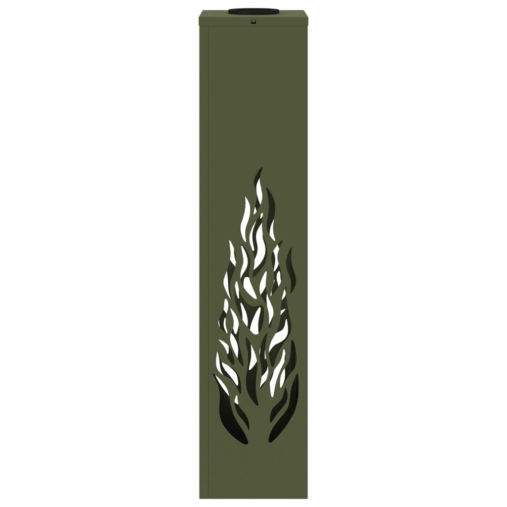 Faro LED solare per sentieri 2 pcs Verde oliva