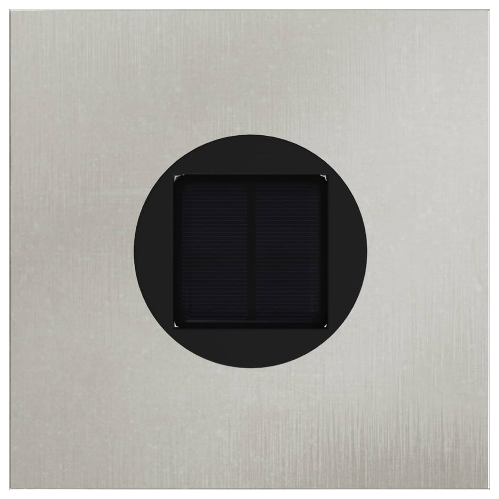 Faro LED solare per sentieri 2 pcs Argento Acciaio inossidabile