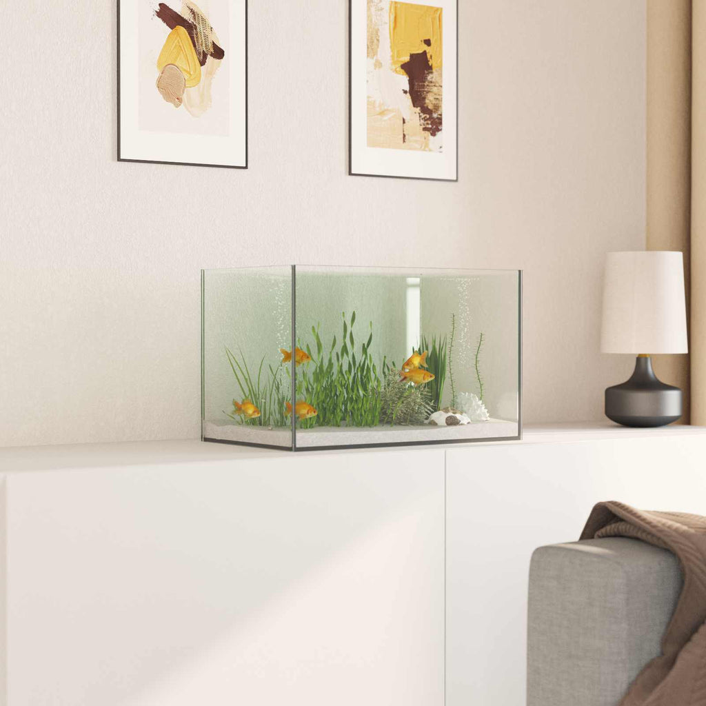 Acquario con archiviazione Trasparente 40 x 25 x 25 cm Vetro