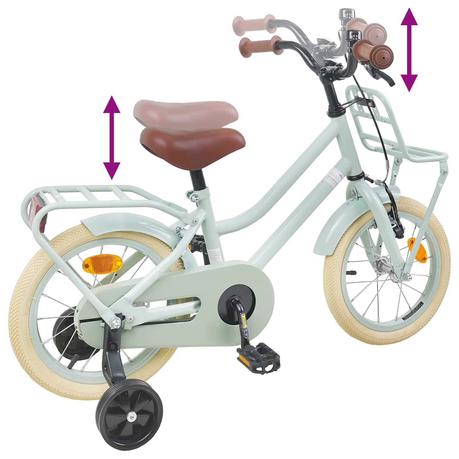 Bicicletta per Bambini 14 Pollici per bambini da 3 a 5 anni