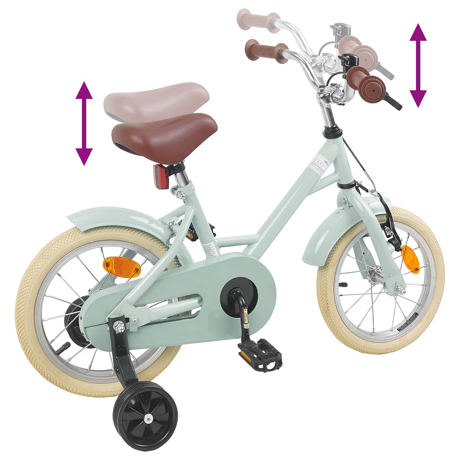 Bicicletta per Bambini 12 Pollici per bambini di 2-4 anni