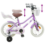 Bicicletta per Bambini 16 Pollici per bambini di 4-6 anni Viola