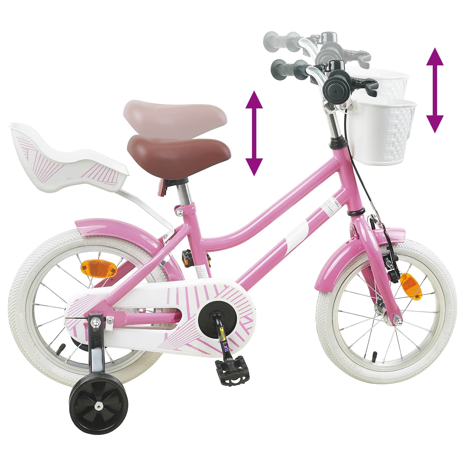 Bicicletta per Bambini 14 Pollici per bambini da 3 a 5 anni