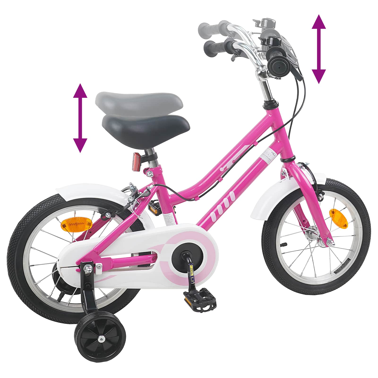 Bicicletta per Bambini 16 Pollici per bambini di 4-6 anni