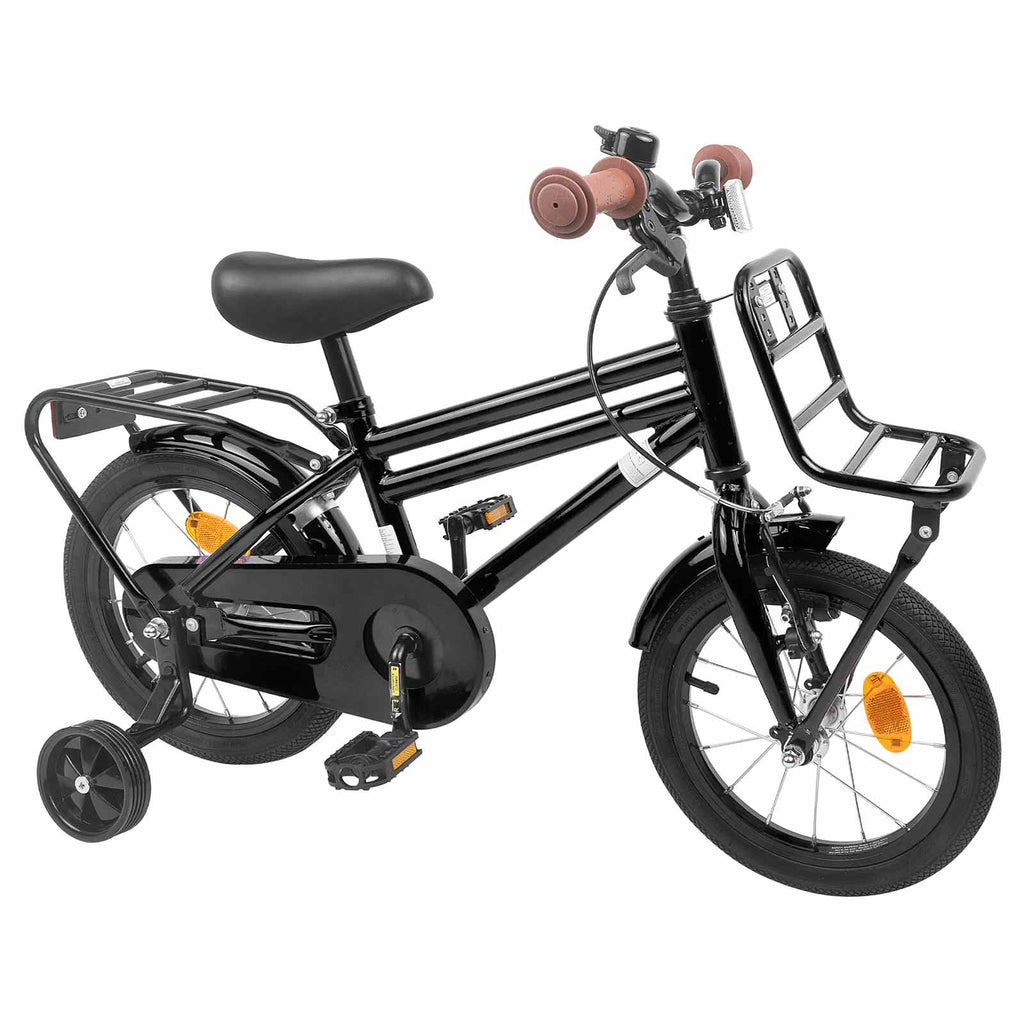 Bicicletta per Bambini 12 Pollici per bambini di 2-4 anni Nero