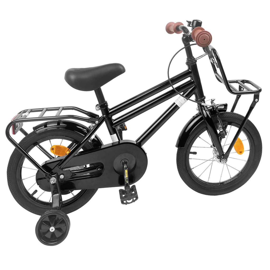 Bicicletta per Bambini 12 Pollici per bambini di 2-4 anni Nero