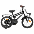 Bicicletta per Bambini 12 Pollici per bambini di 2-4 anni Nero